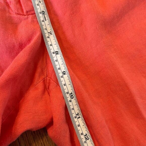J.Crew 100% linen coral Bermuda short size 10 - Picture 6 of 9